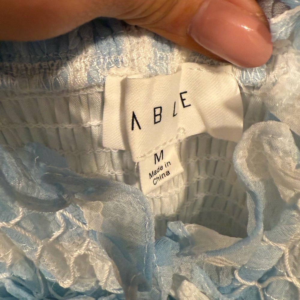 Able Light Blue Ruffled Dress - Picture 6 of 6